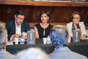 Carlos Magno (ERC), Felisbela Lopes (Universidade do Minho) e Zita Seabra (Aletheia)