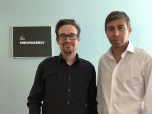 Antoine Blanchys, director-geral da Mediapost, e Pedro Lobo, CEO da Innovagency