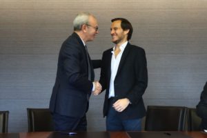 Luís Delgado (CEO da Trust in News) e Francisco Pedro Balsemão (CEO da Impresa)