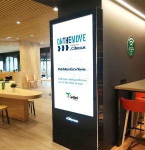 Mupi JCDecaux e Brisa